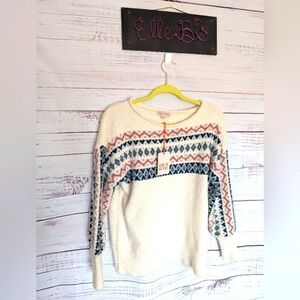 NWT Knox Rose Pattern Sweater M